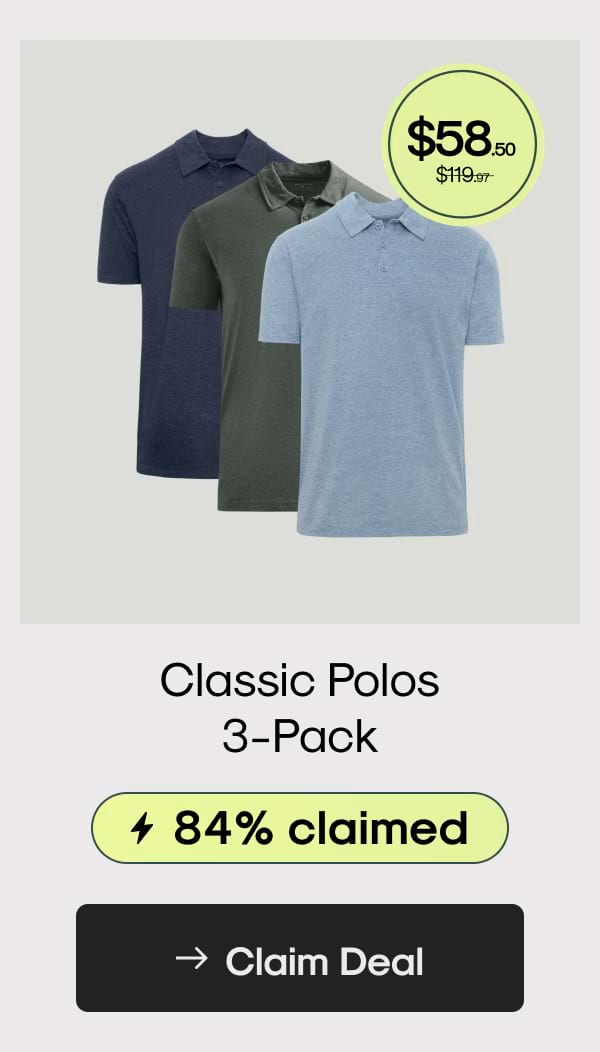 Classic Polos 3-Pack
