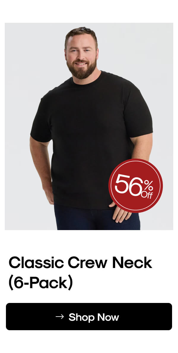 Classic Crew Neck (6‑Pack)