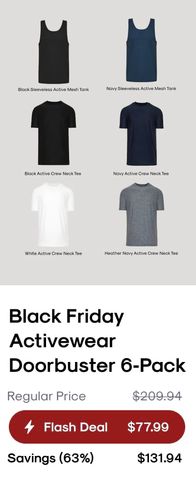 Black Friday Activewear Doorbuster 6-Pack