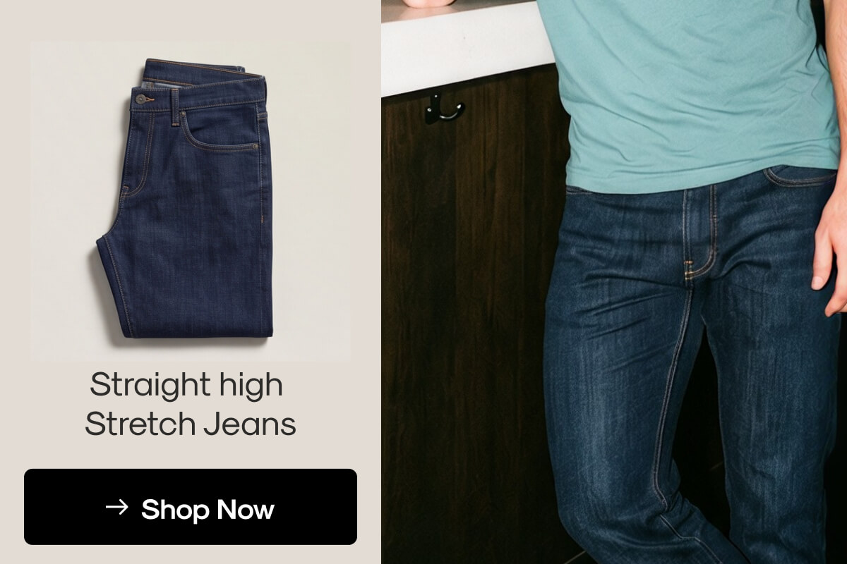 Straight High Stretch Jeans