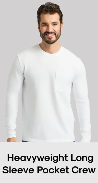 Heavyweight Long Sleeve Pocket Crew
