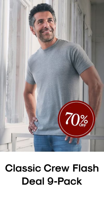 Classic Crew Flash Deal 9-Pack