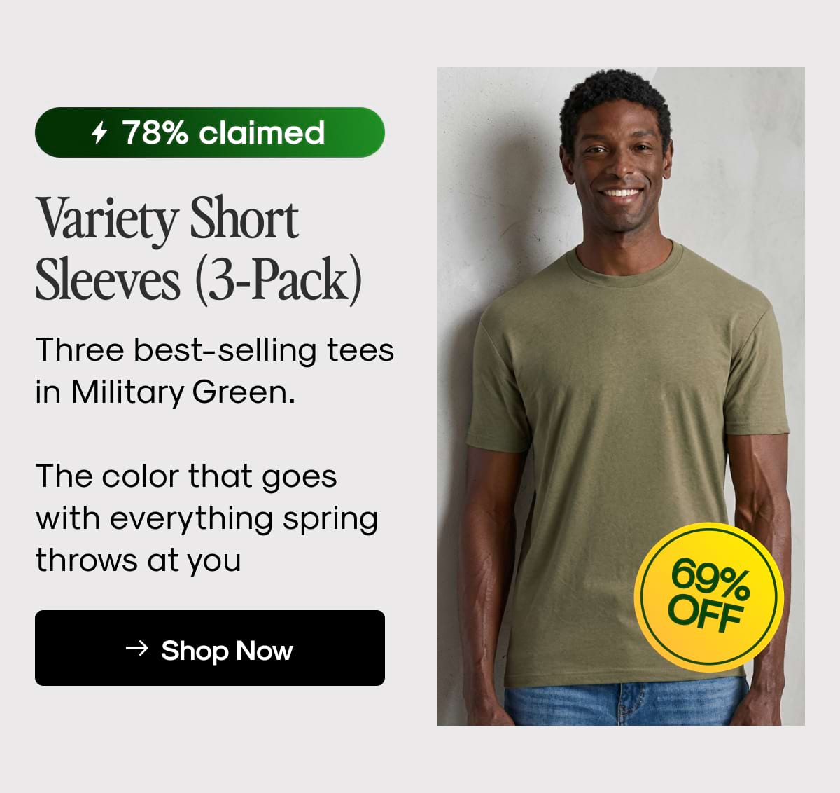 Variety Short Sleeves (3‑Pack)