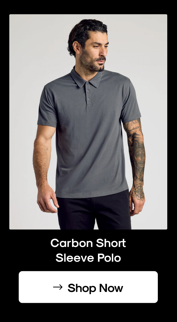 carbon short polo