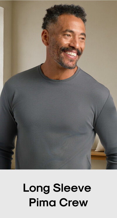 Long Sleeve Pima Crew