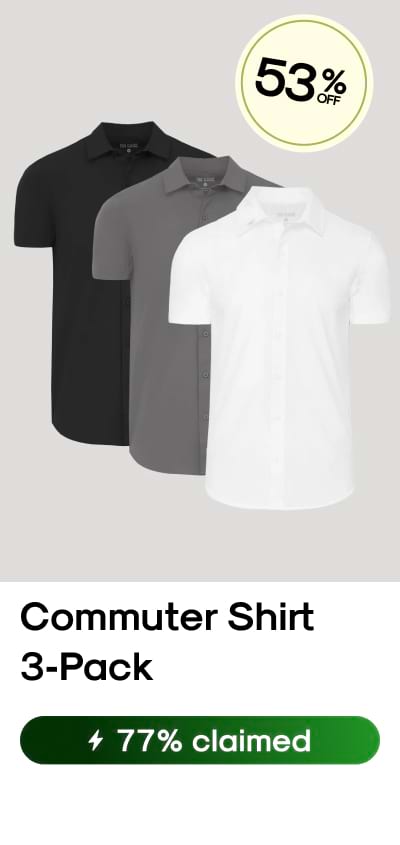 Commuter Short Sleeve Shirt 3‑Pack