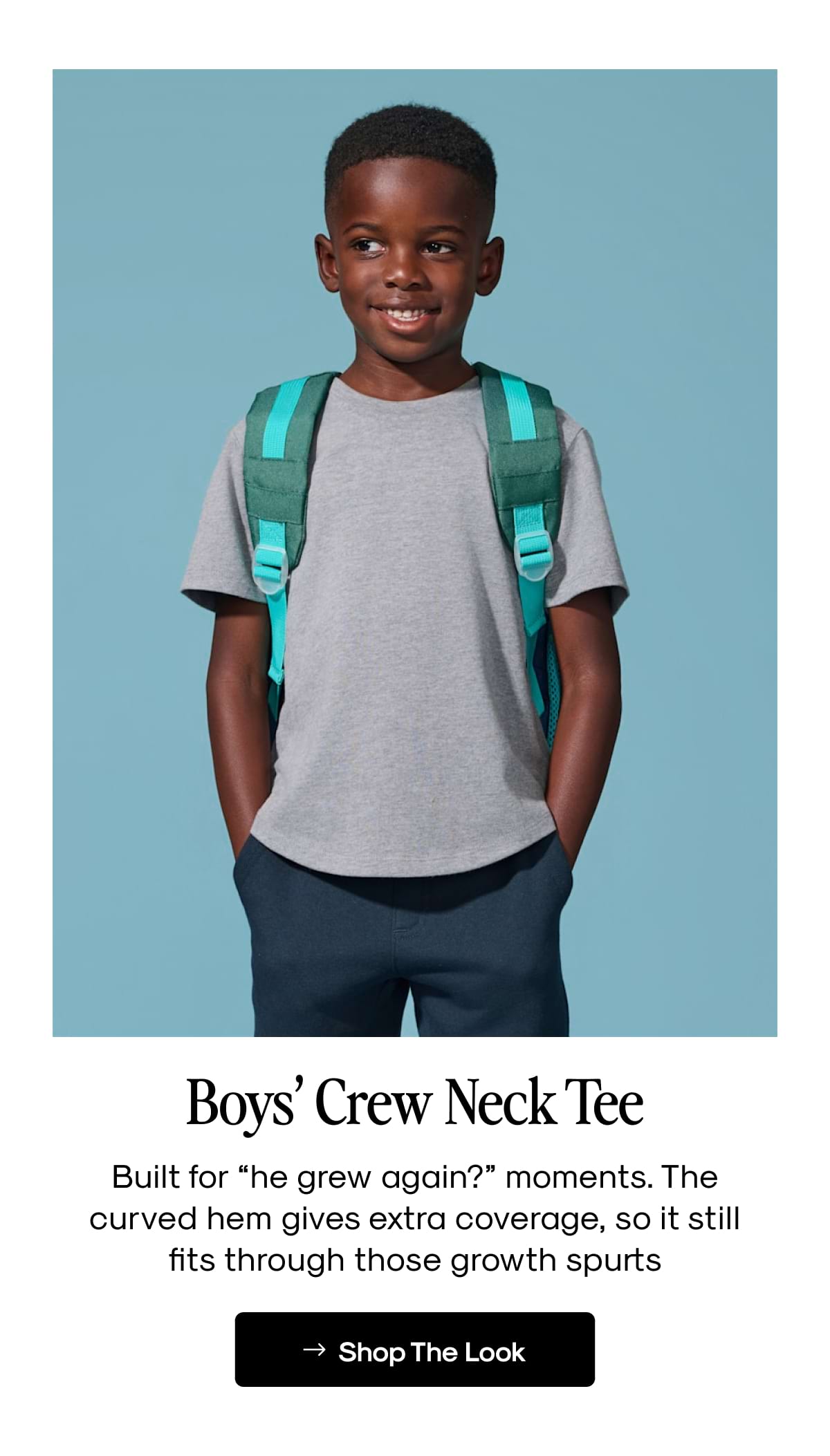 Boys' Crew Neck Tee