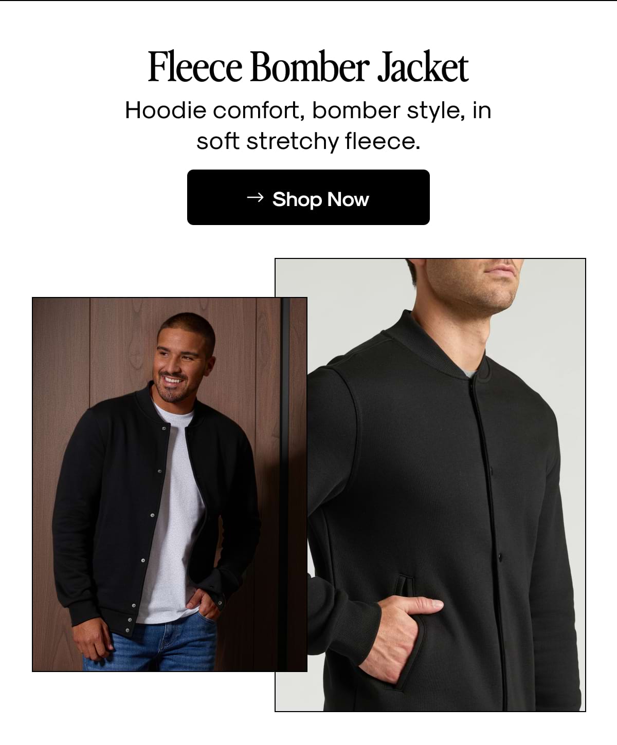 Fleece Bomber Jacket