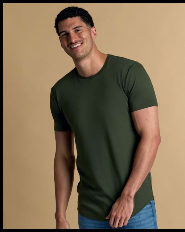Grove Pima Curved Hem
