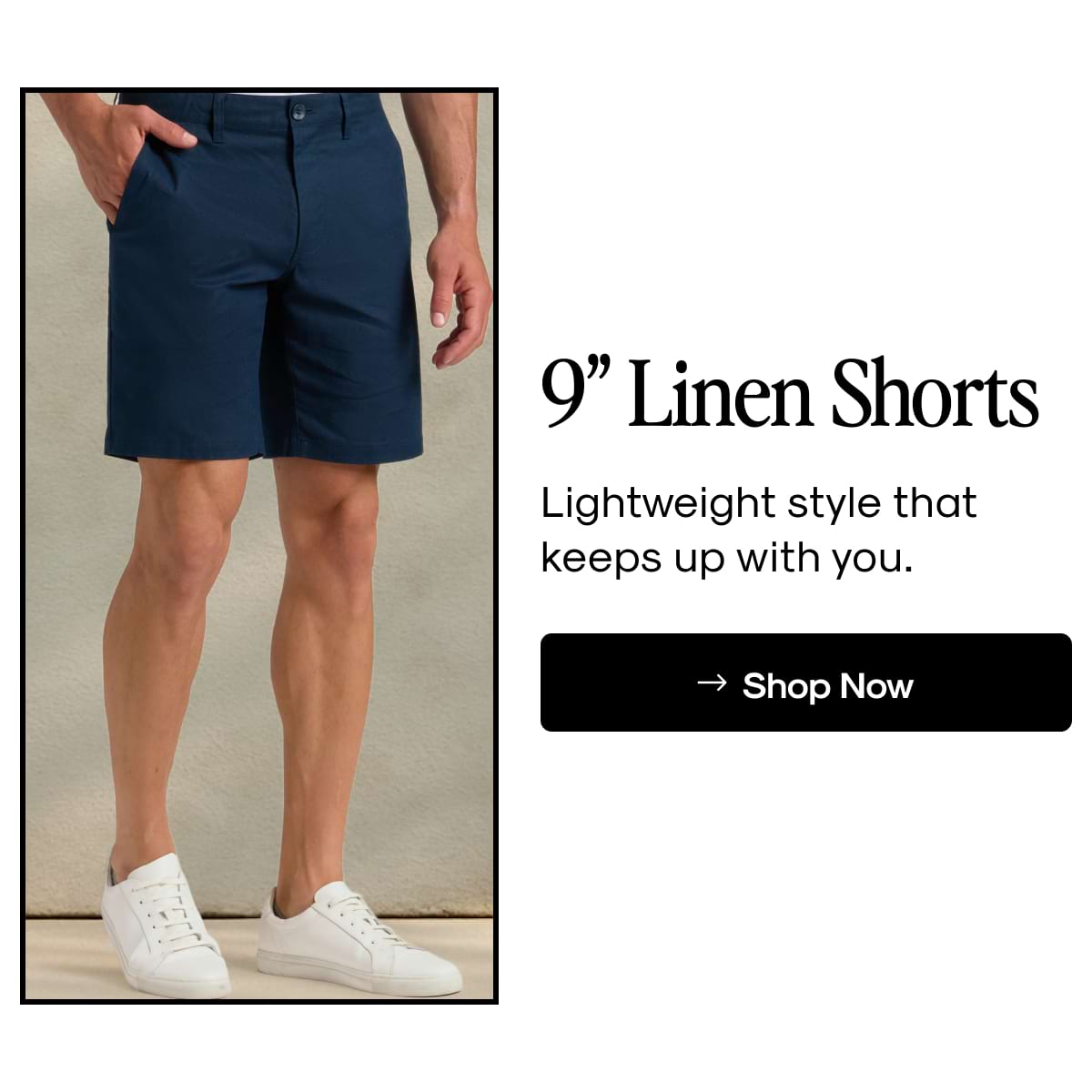 9" Linen Shorts
