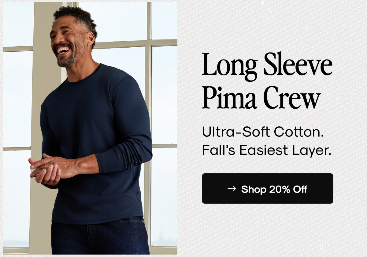 Long Sleeve Pima Crew