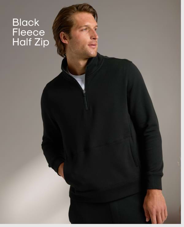 Black Fleece Half Zip