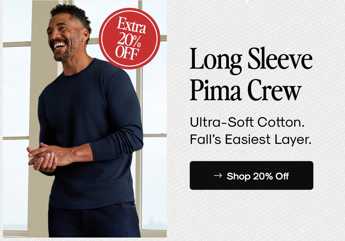 Long Sleeve Pima Crew