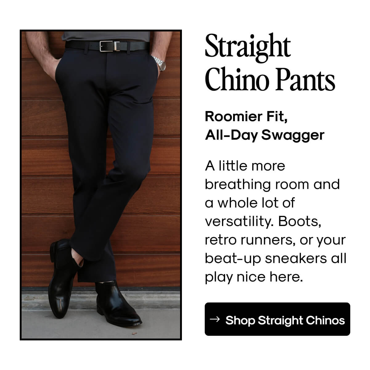 Straight Chino Pants