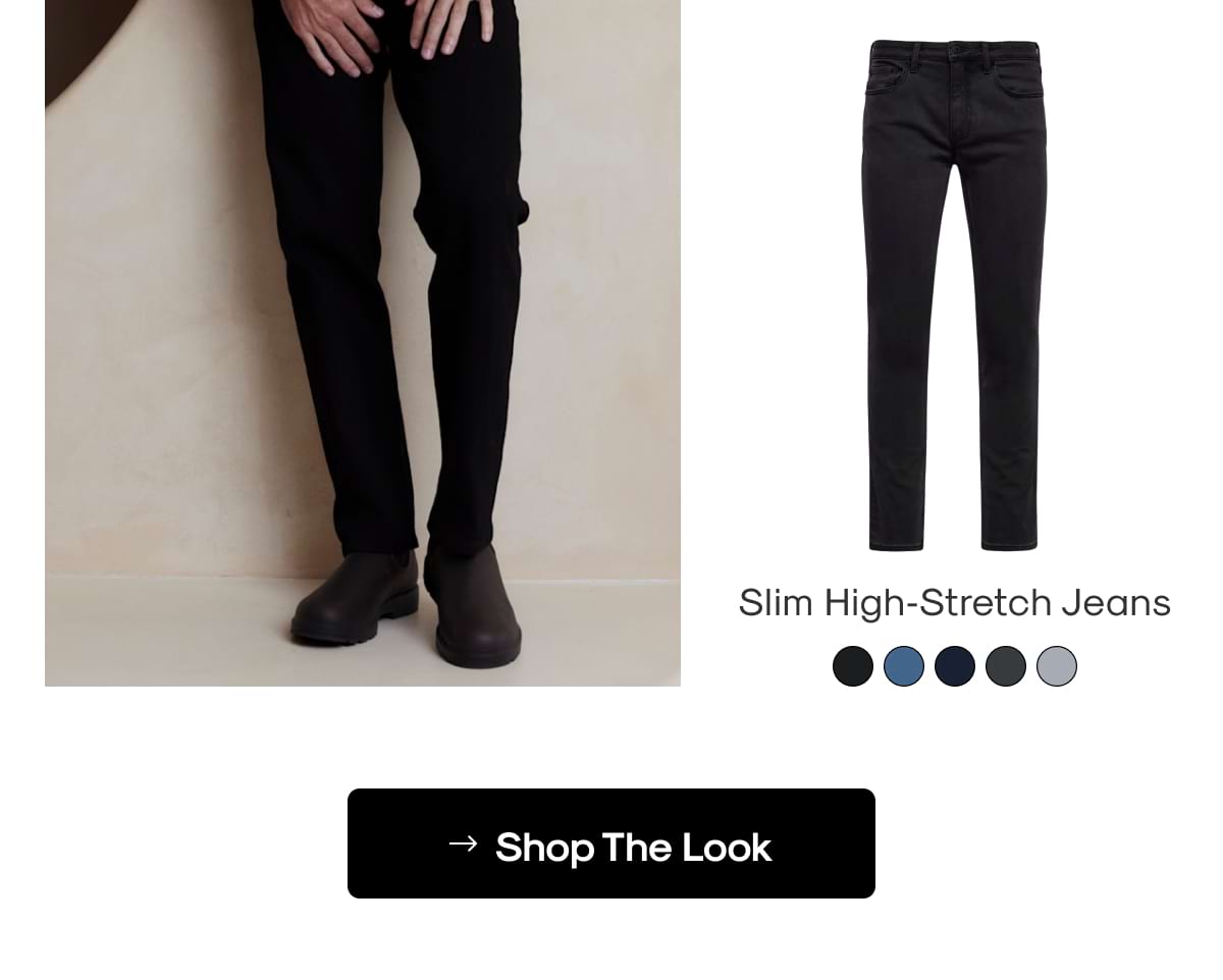Slim High‑Stretch Jeans