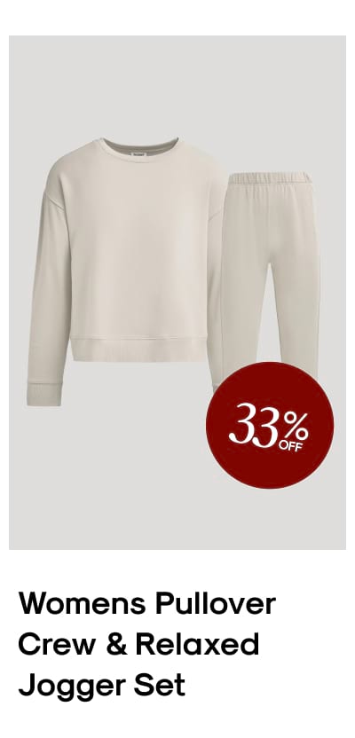 Pullover Crew & Relaxed Jogger Set