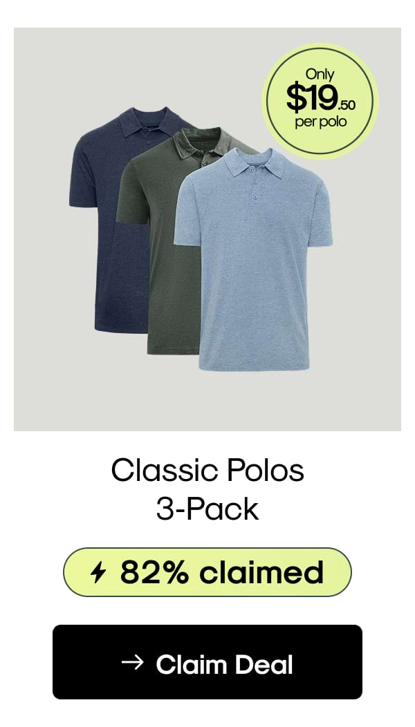 Classic Polos 3-Pack
