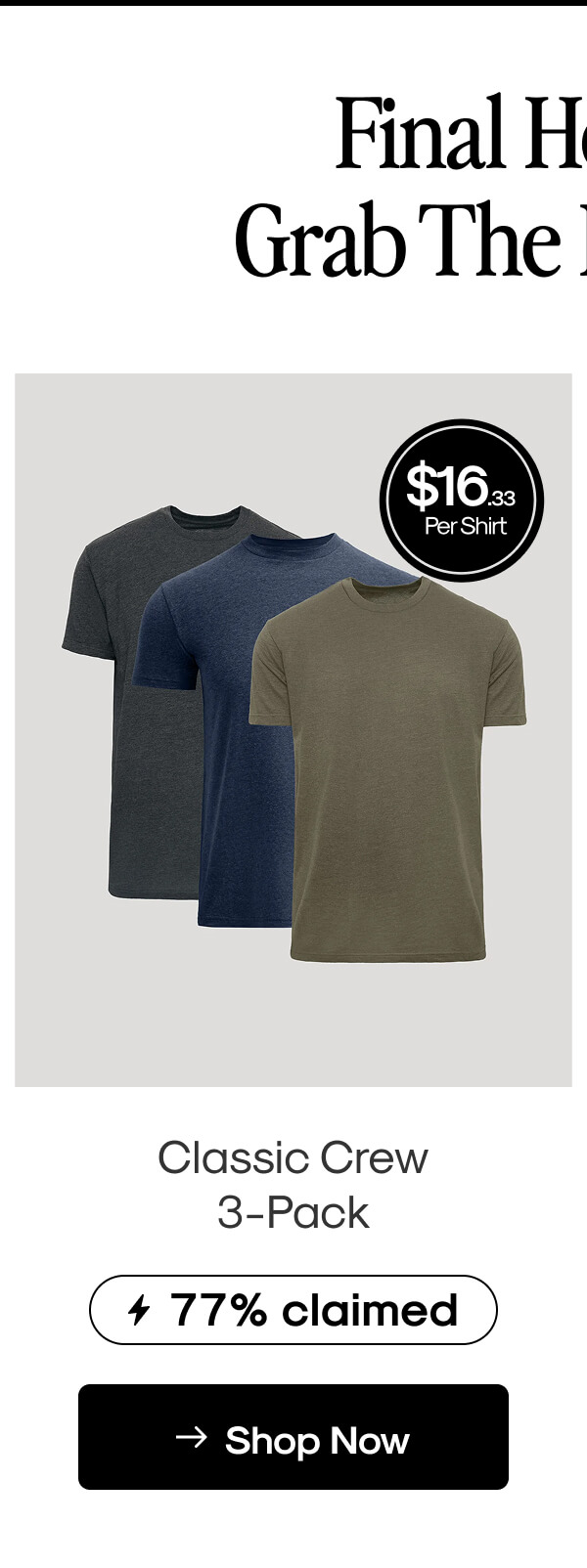 Classic Crew 3-Pack