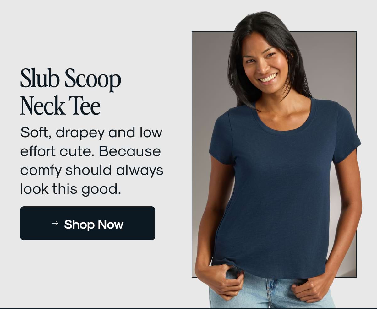 Slub Scoop Neck