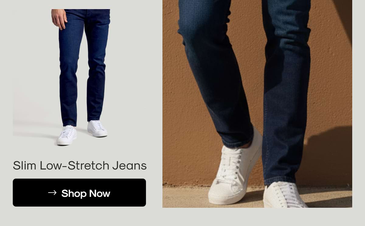 Slim Low‑Stretch Jeans