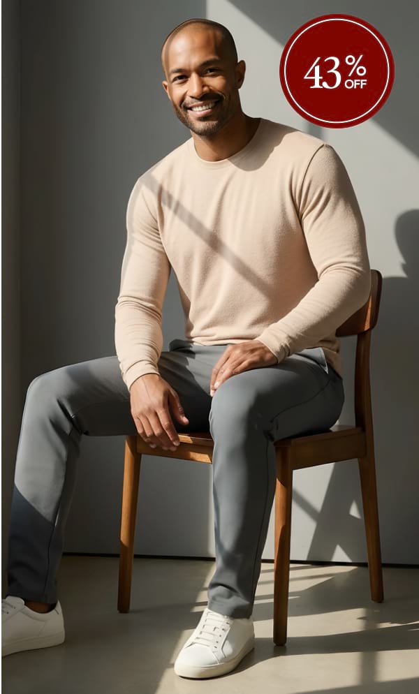 Heather Camel Classic Long Sleeve Crew Neck