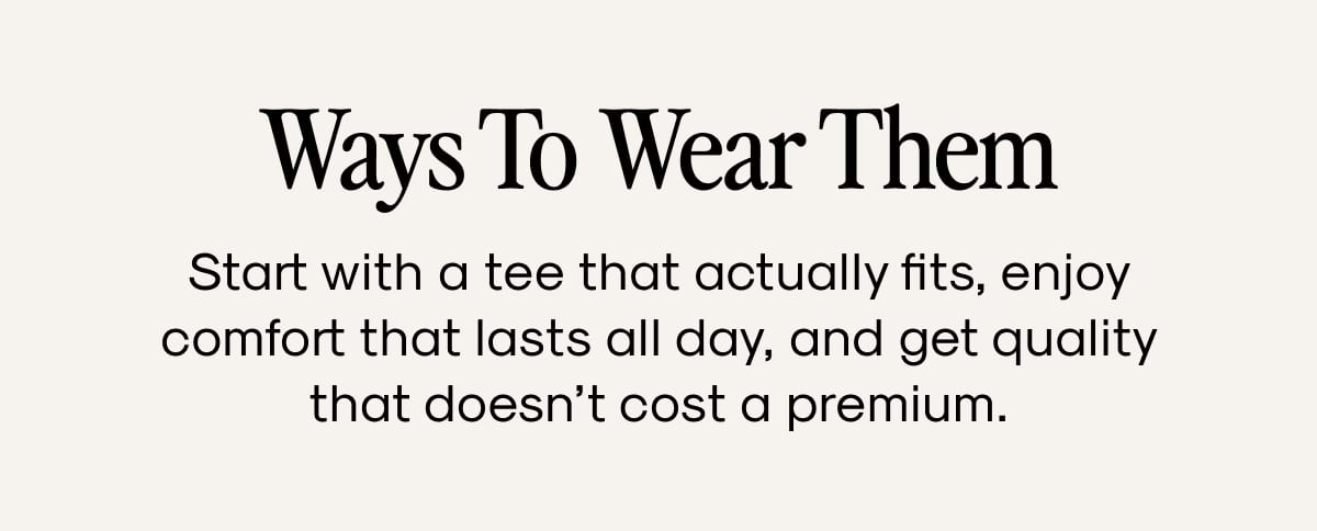 Ways To Wear Them