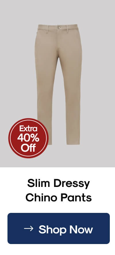 Slim Dressy Chino Pants