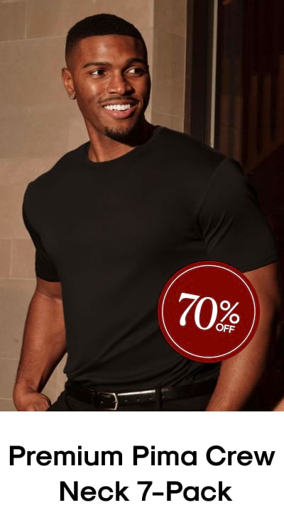 Premium Pima Crew Neck 7‑Pack