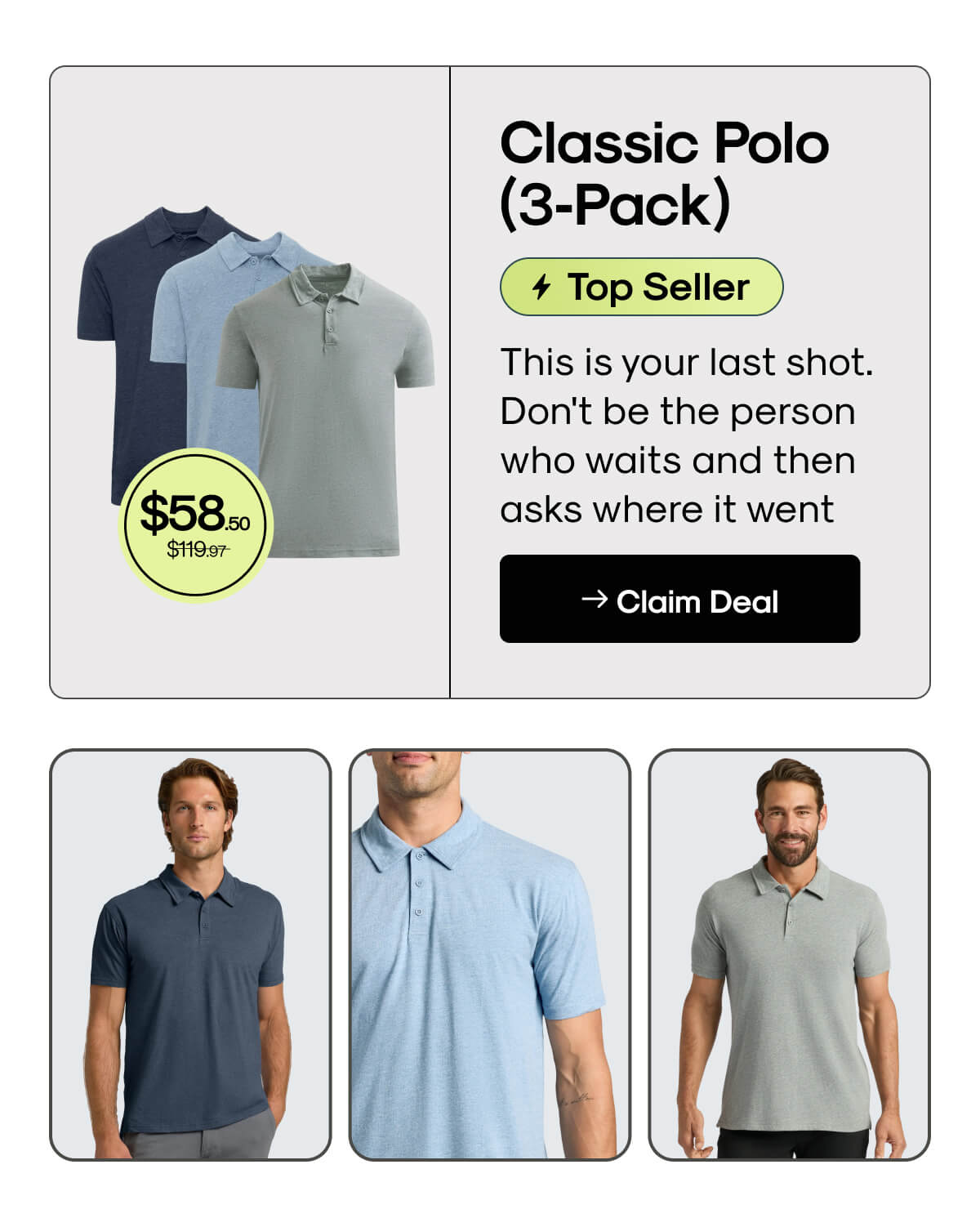 Classic Polo 3-Pack