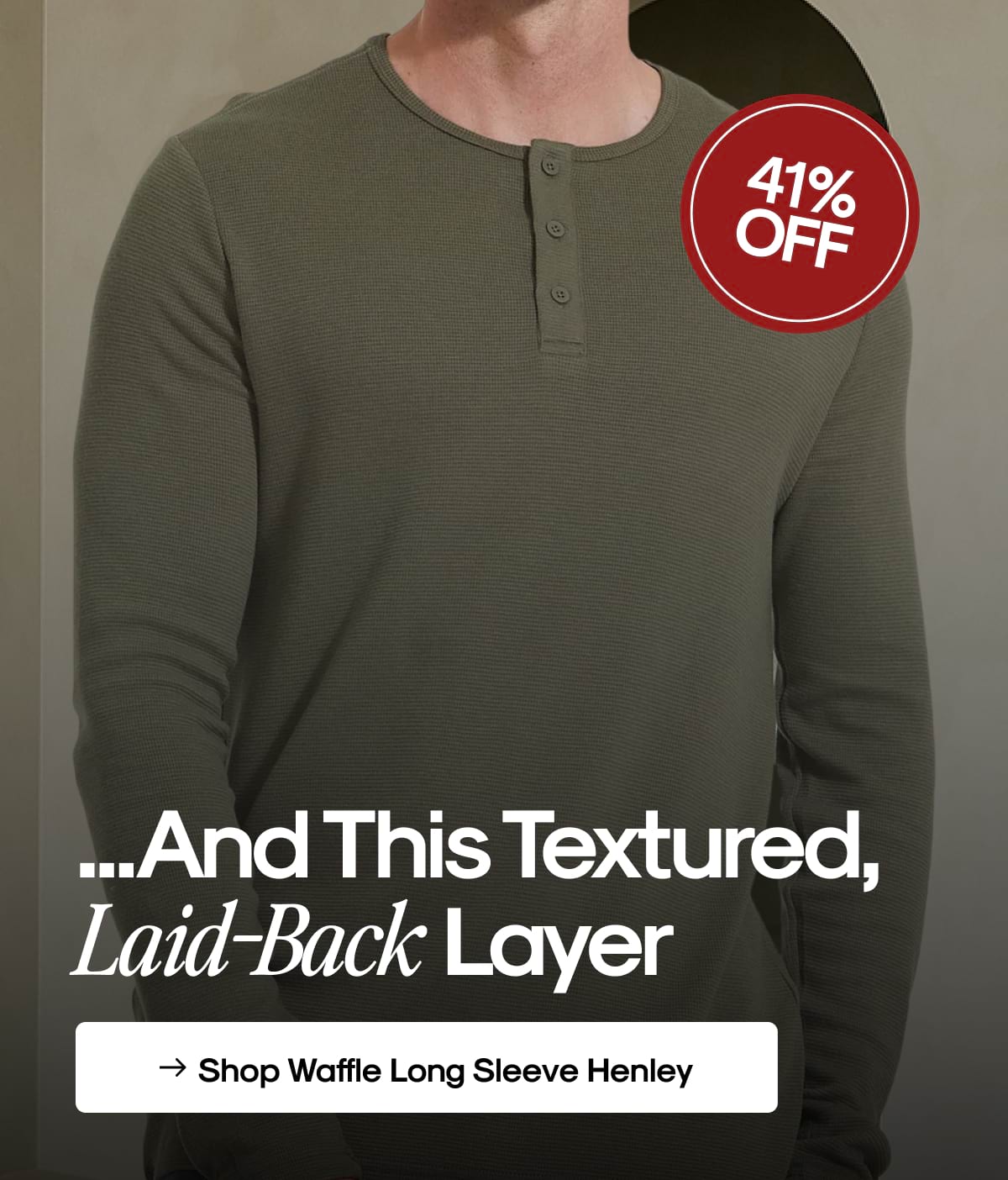 Shop Waffle Long Sleeve Henley