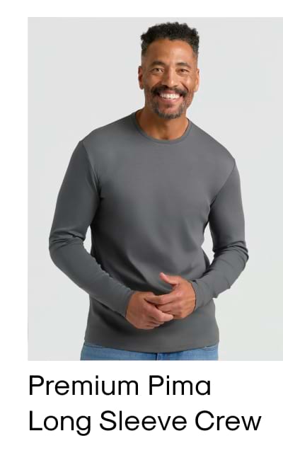 Pima Long Sleeve Crew Neck