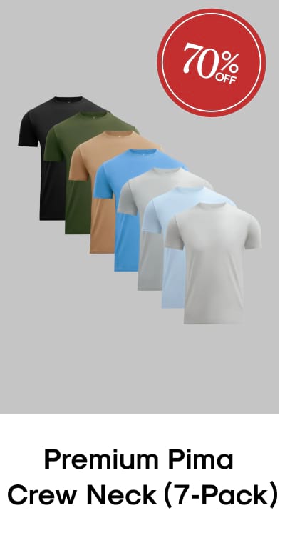 Premium Pima Crew Neck (7‑Pack)