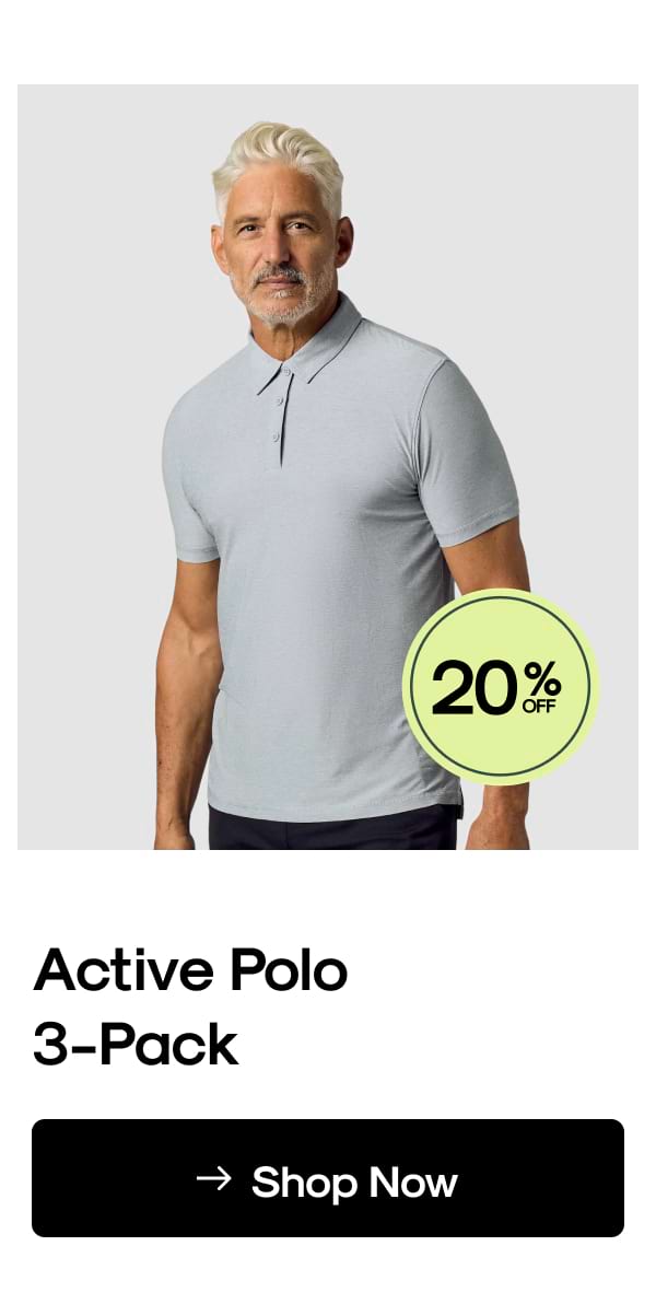 Active Polo 3-Pack