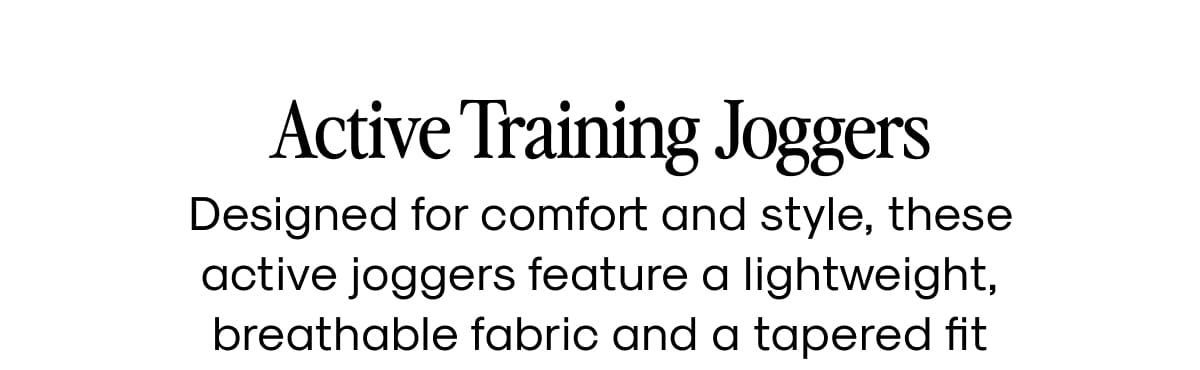 Active Training Joggers