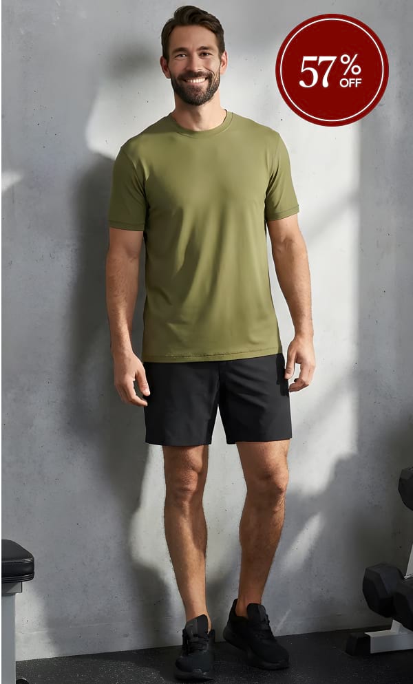 Military Green Active Crew