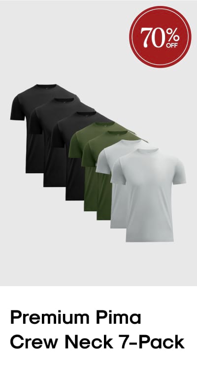 Cyber Monday Premium Pima Crew Neck 7-Pack