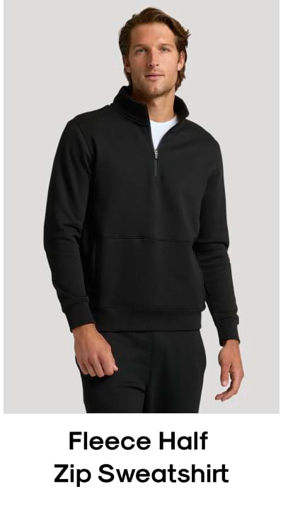 Fleece Half Zip Sweatshirt