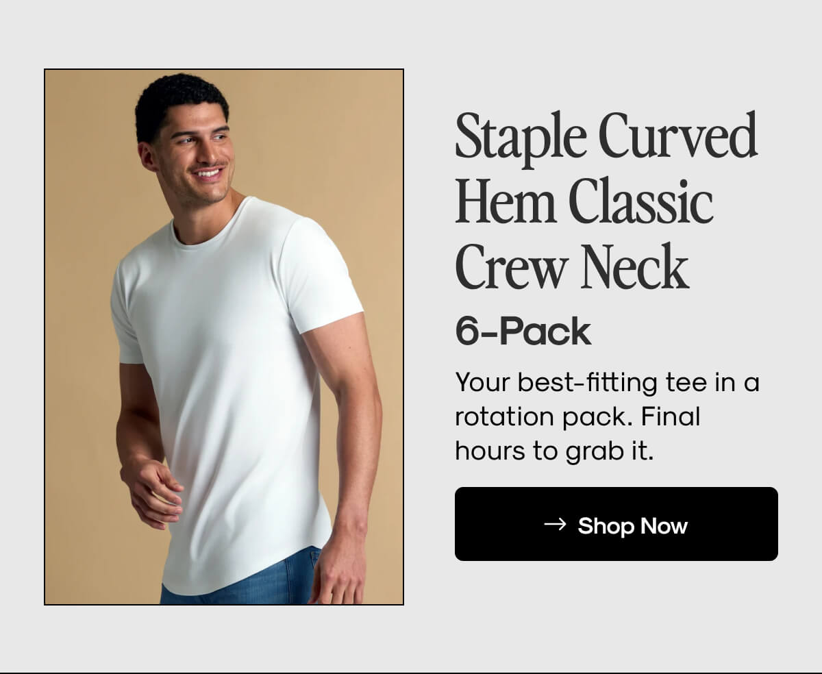 Staple Curved Hem Classic Crew Neck