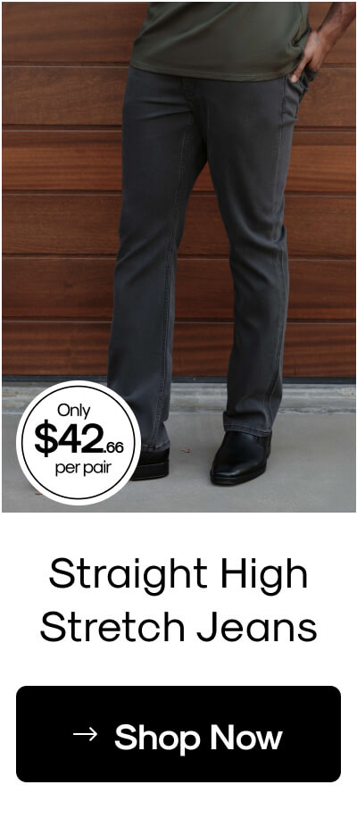 Straight High Stretch Jeans