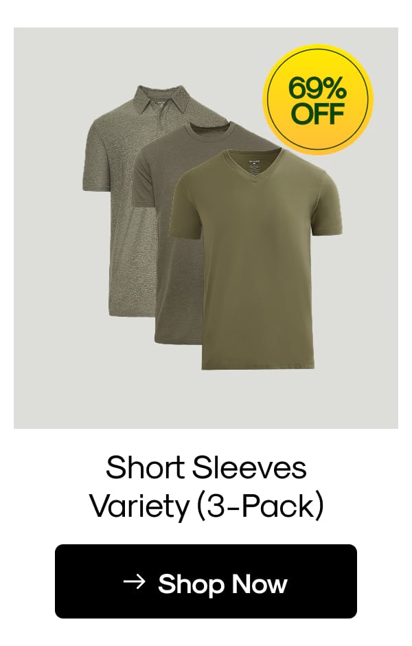 Short Sleeves Variety (3-Pack)