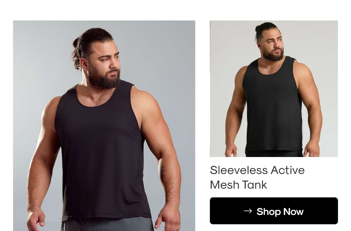 Sleeveless Active Mesh Tank