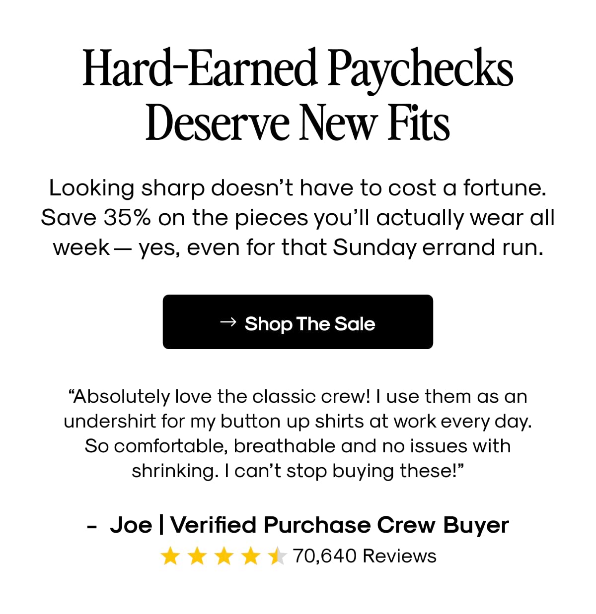 Deals Pack Up When The Weekend Does.