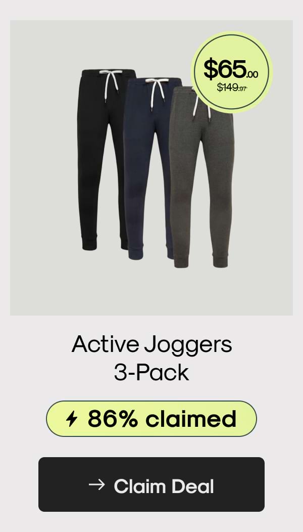 Active Joggers 3-Pack