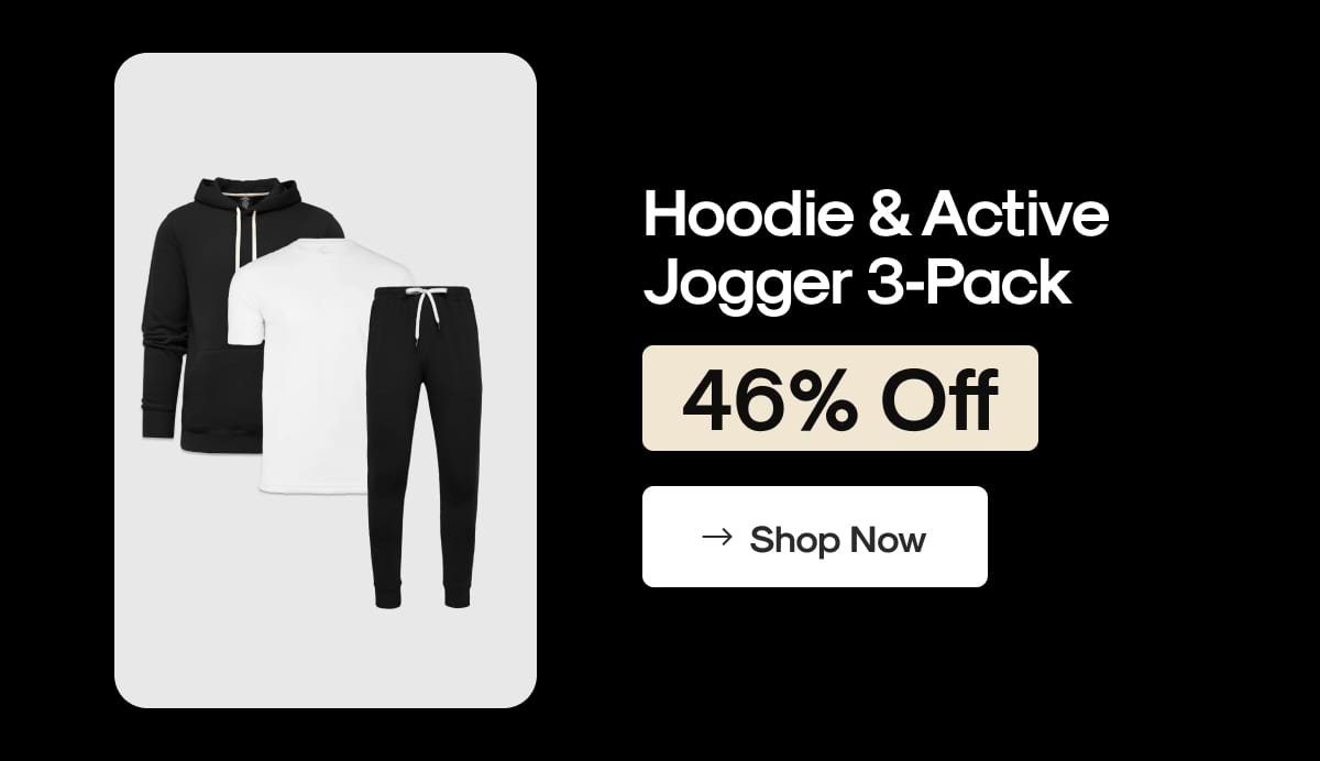 Hoodie & Active Jogger 3‑Pack
