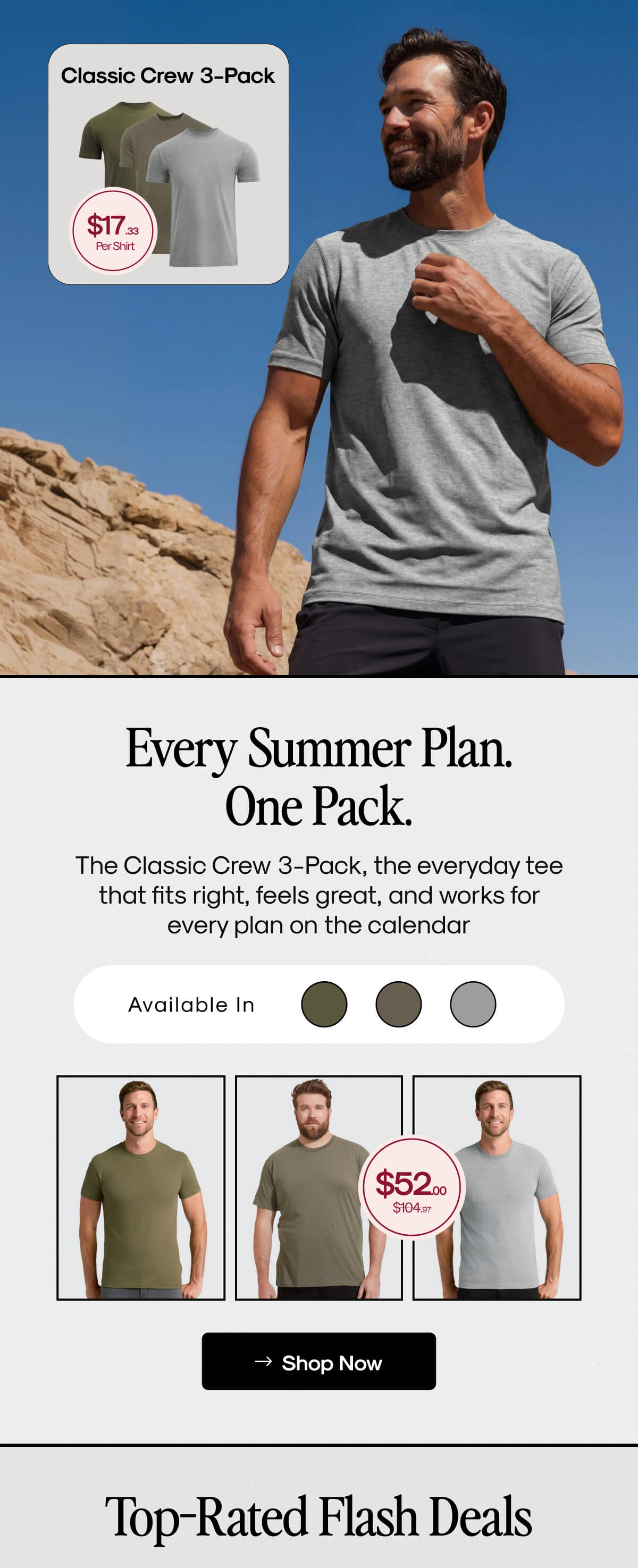 Classic Crew 3-Pack
