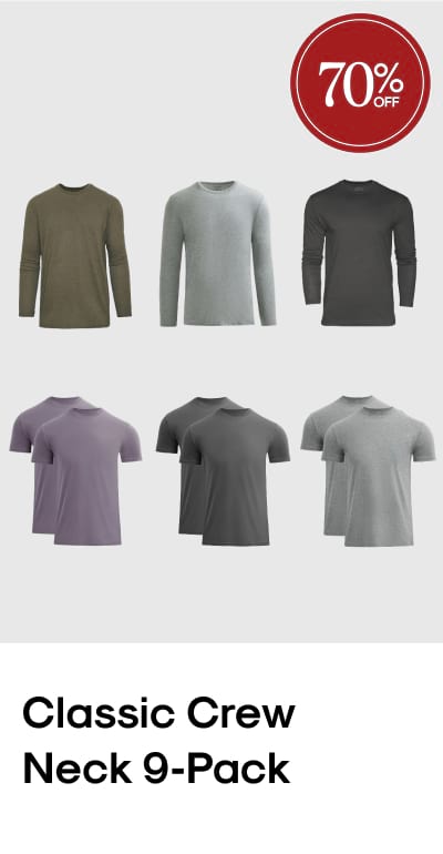 Cyber Monday Classic Crew Neck 9-Pack