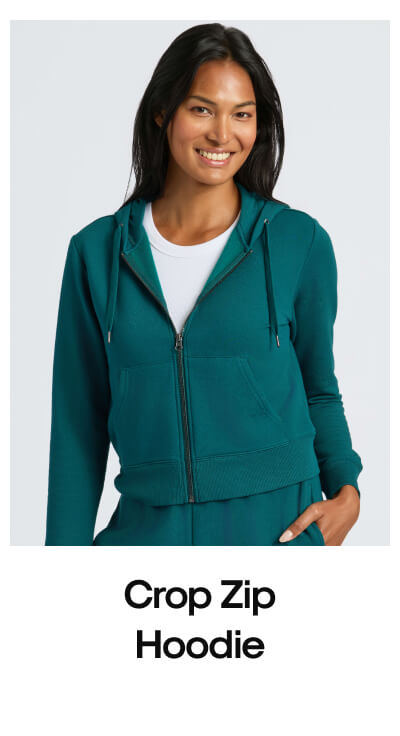 Crop Zip Hoodie