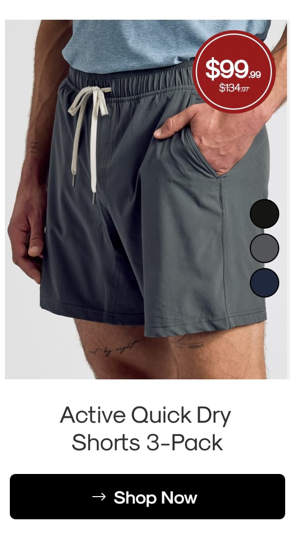 Active Quick Dry  Shorts