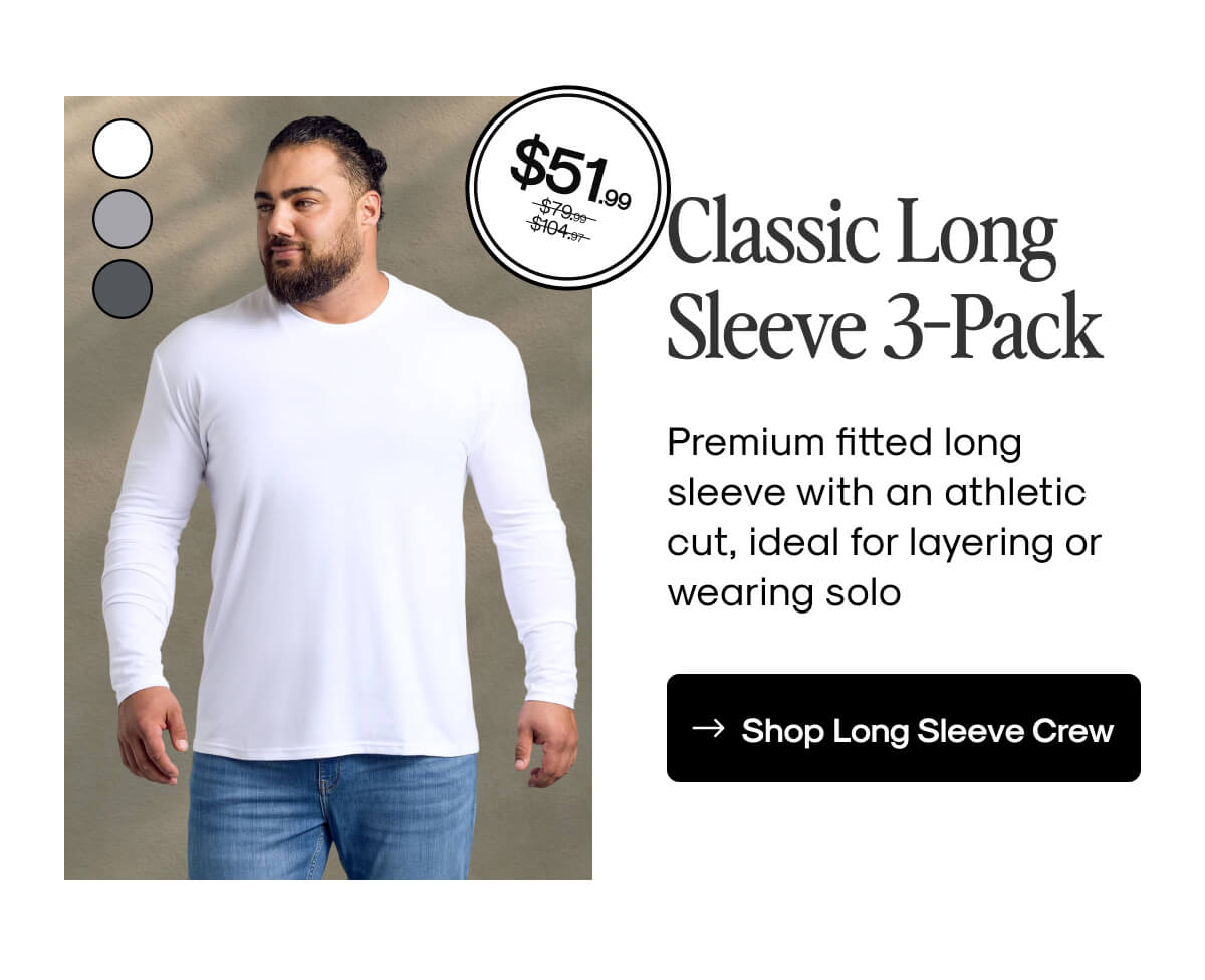 Classic Long Sleeve 3-Pack