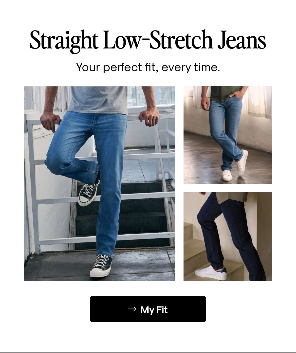 Straight Low-Stretch Jeans